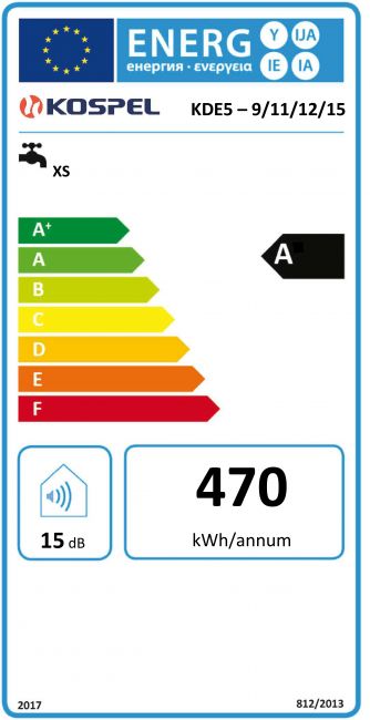 Vedenlämmitin Kospel KDE5, LCD näytö, läpivirtaus, käyttövedelle ...