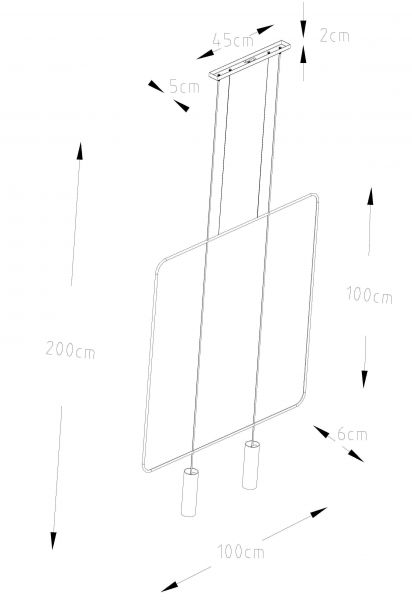 Riippuvalaisin RANA 2 musta