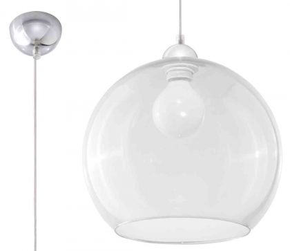 Riippuvalaisin BALL läpinäkyvä