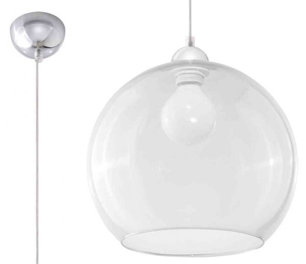 Riippuvalaisin BALL läpinäkyvä