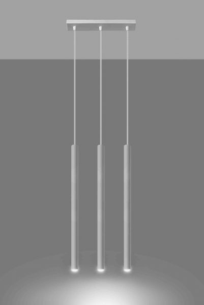 Riippuvalaisin PASTELO 3 valkoinen