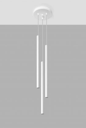 Riippuvalaisin PASTELO 3P valkoinen