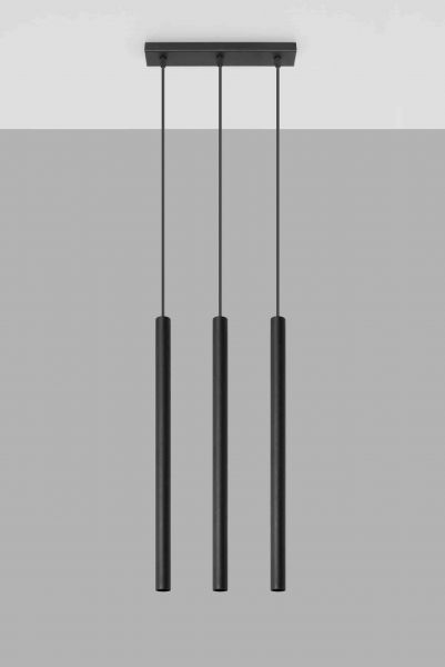Riippuvalaisin PASTELO 3 musta