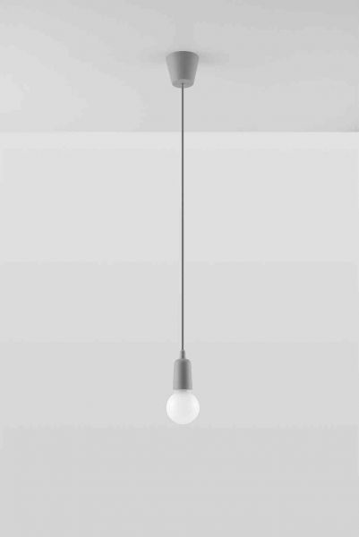 Riippuvalaisin DIEGO 1 harmaa