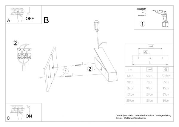 Seinävalaisin PINNE 118 valkoinen