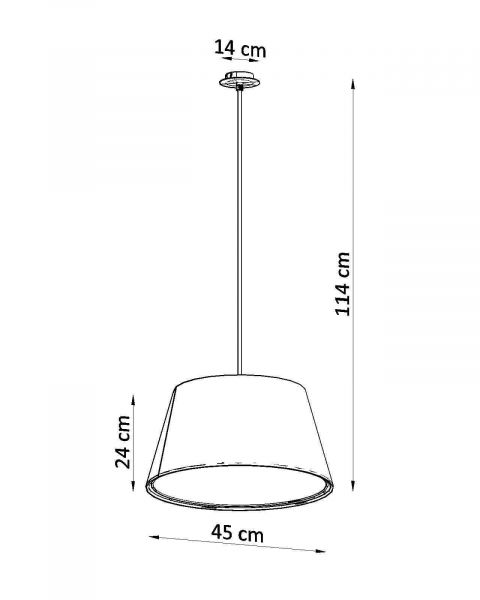 Kattokruunu CONO 45