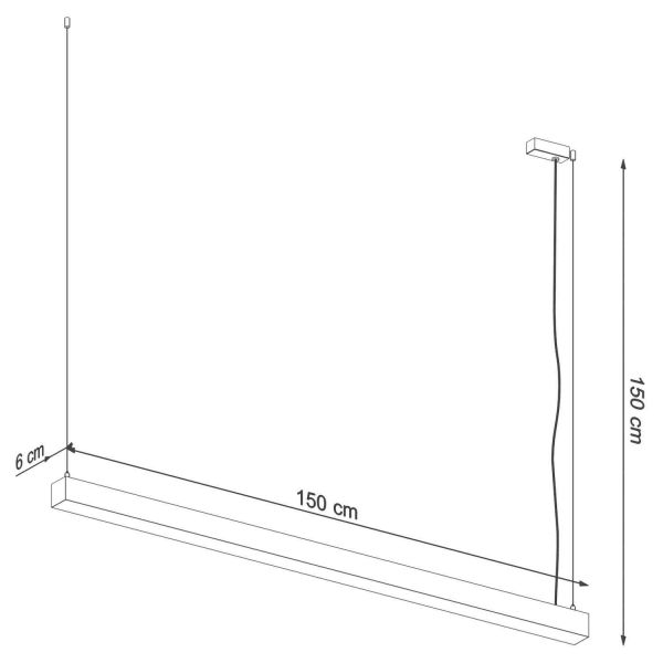Riippuvalaisin PINNE 150 harmaa