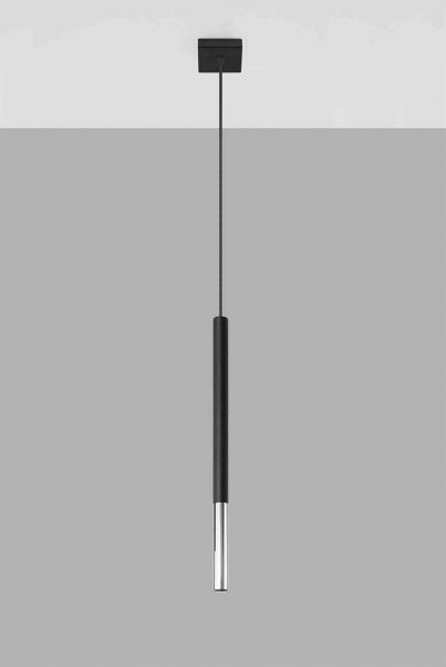 Riippuvalaisin MOZAICA 1 musta/kromi