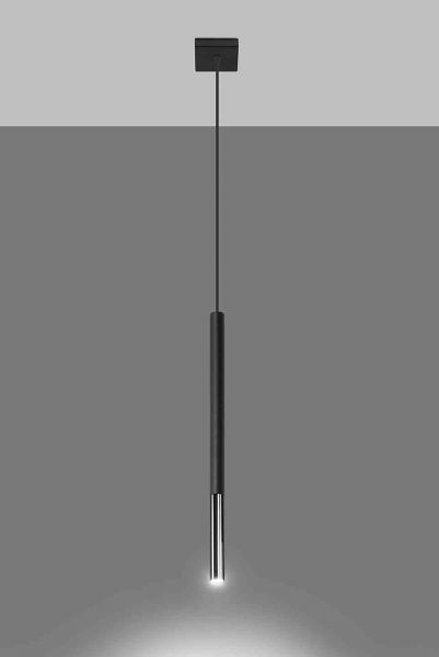 Riippuvalaisin MOZAICA 1 musta/kromi