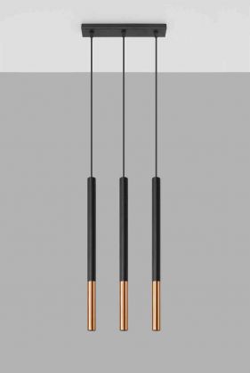 Riippuvalaisin MOZAICA 3L musta/kupari