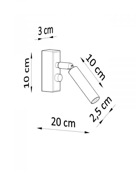 Seinävalaisin EYETECH 1 musta