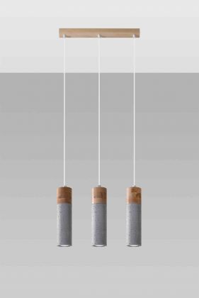 Riippuvalaisin ZANE 3 harmaa