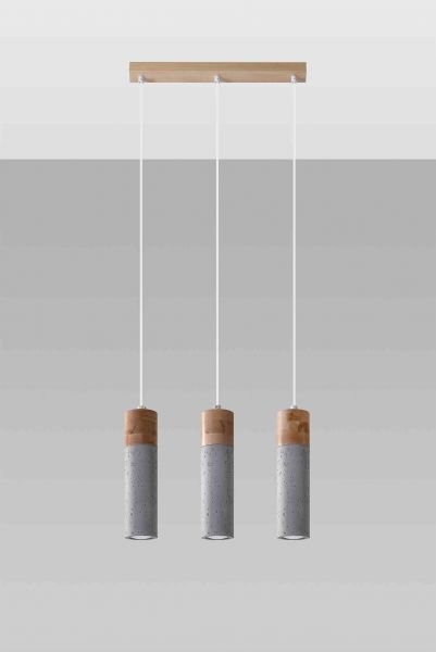Riippuvalaisin ZANE 3 harmaa