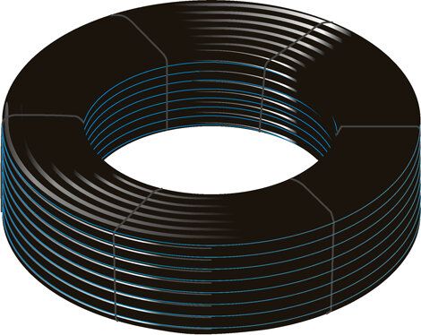 Muoviputki PEM 32x3,0 PN12,5 siniraita 200 m