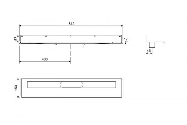LATTIAKAIVOKALUSTE SEINÄ UNIDRAIN 1004 700 MM TAKASEINÄ