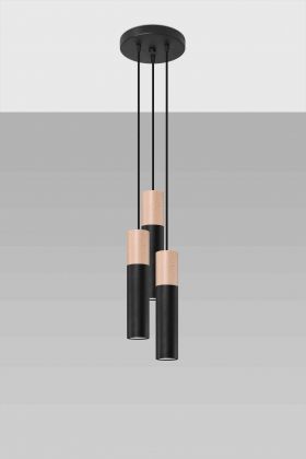 Riippuvalaisin PABLO 3P musta