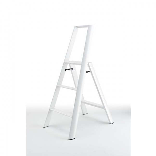 Lucano 3-step ladder white