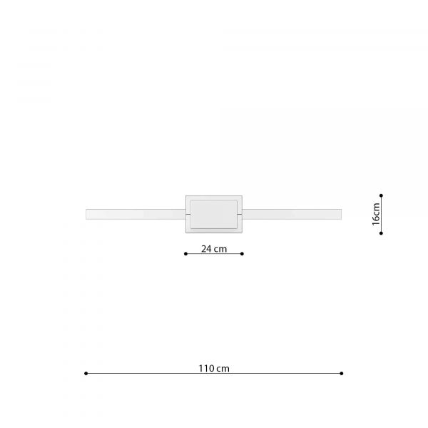 Riippuvalaisin RIO 110 valkoinen 3000K