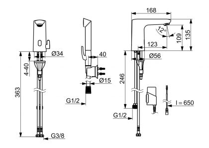 Pesuallashana Oras Electra Safety 9262FZ -pesuallashana, 3 V, Bluetooth