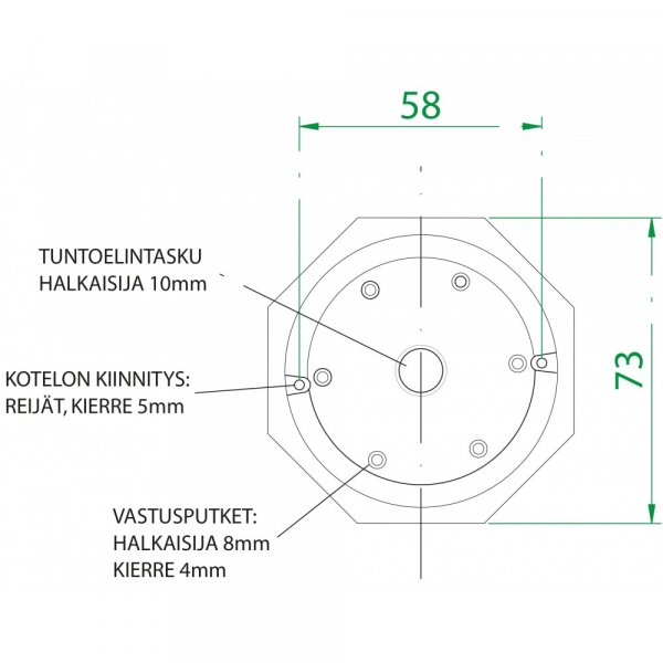 Effekt 45P 230/400v 335mm Vastussauva