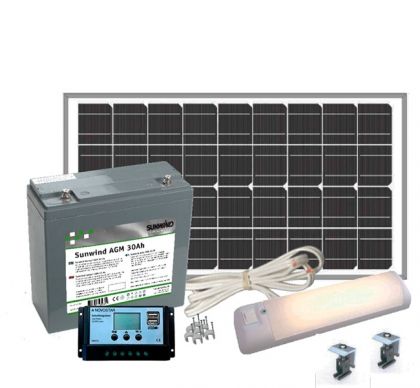Aurinkoenergiapaketti Sunwind Pikkula 12V