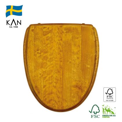 Wc-istuinkansi Kanwood, koivu, tumma antiikki