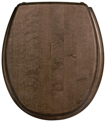 Wc- seat cover Kanwood, birch, dark walnut stain