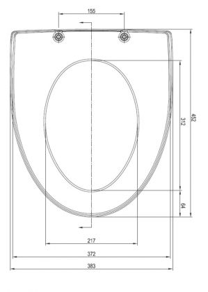 WC-istuinkansi Laufen Rigo vakio valkoinen