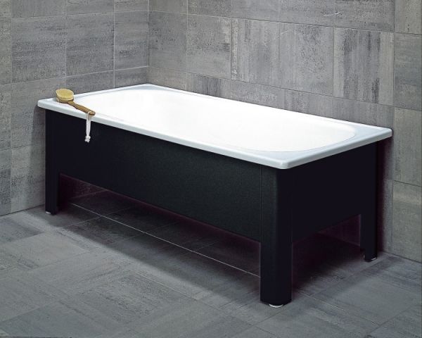 Enameltub Svedbergs 1269, 160 x 70x51 cm , Black