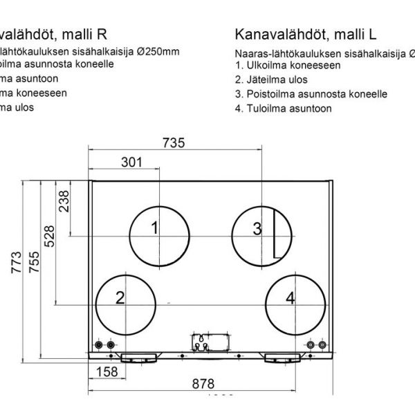 Ilmanvaihtokone Vallox 245 MV L