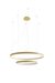 Kattokruunu RIO 2 55/78 kultainen LED 4000K