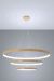 Kattokruunu RIO 3 55/78/110 kultainen LED 4000K