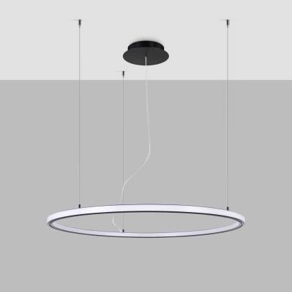 Kattokruunu RISA 80 musta LED 3000K