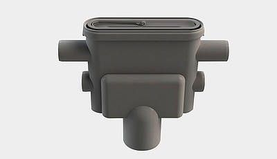 LATTIAKAIVO LINJA VESILUKOLLA UNIDRAIN 75 PYSTY/2X40 SIVUL