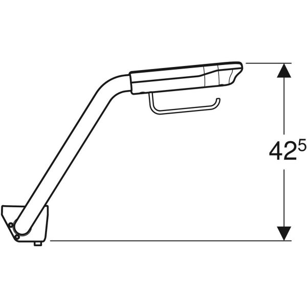 IDO Seven D-kyynärtuet wc-paperitelineellä