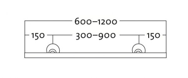 KÄYTTÖVEDENLÄMMITIN HAATO HK 300 2/3 KW H=1830MM