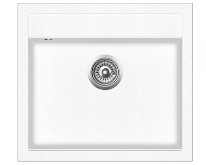 Composite sink Teno 565x510 white