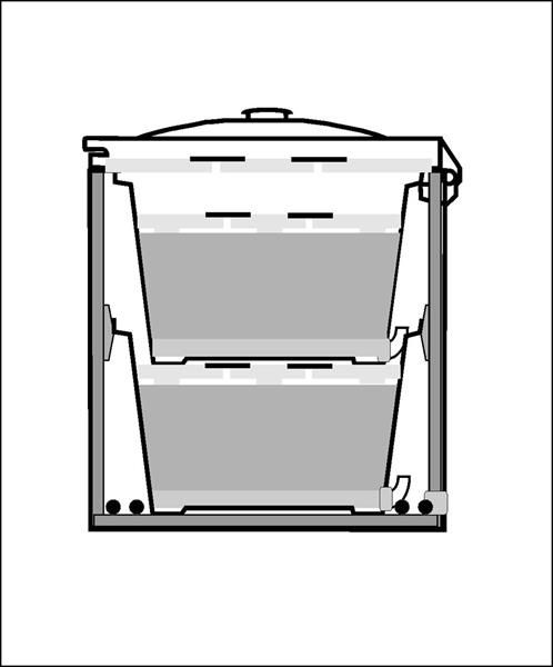 Lämpökompostori Raita Twin 45l