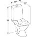 Wc-istuin Ido Glow 63 38563-01 poistoputk. oikea 2-H