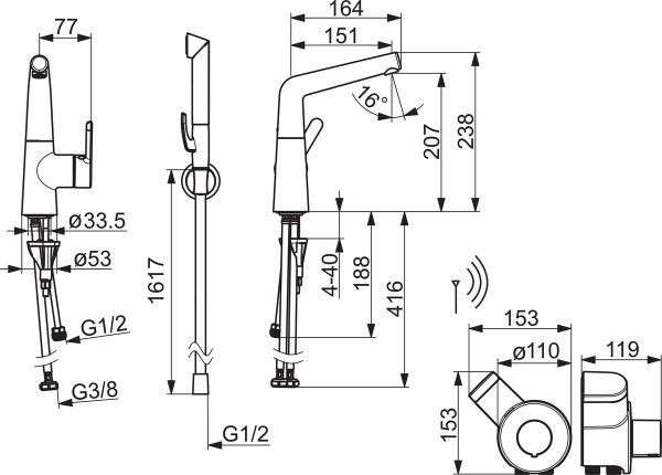 PESUALLASHANA BIDETTA 3 V 3005F ORAS INSPERA SMART