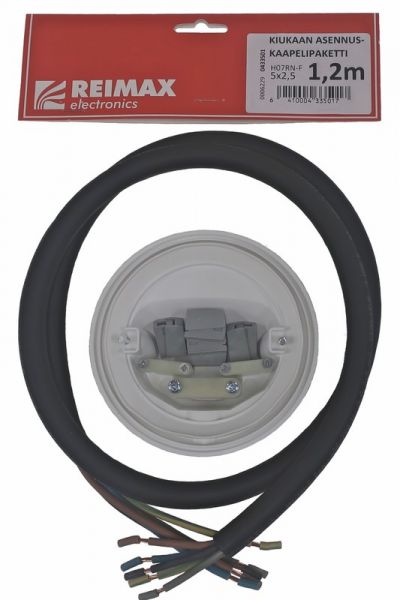 ASENNUSPAKK KIUAS REIMAX H07RN-F 5G2,5S 1,2m+KANSI+LIIT