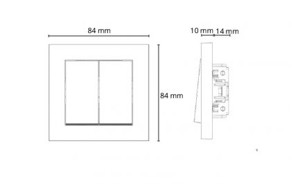KYTKIN INSTALL 6+6/16A/250V/IP21 UKJ 0X MUS
