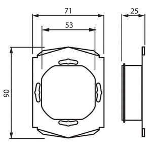 TIIVISTE IMPRESSIVO IP44 100MM PEITELEVYYN