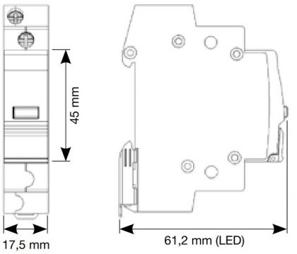 MERKKIVALOKALUSTE LED HAGER SVN132 PUN 12-48V