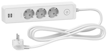 JATKOPISTORASIA UNICA SYSTEM+ 3-OS +2xUSB 3m MSK 3G1.5 VALK