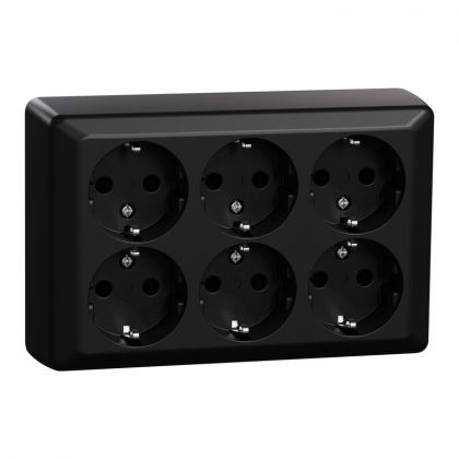 PISTORASIA ELKO RS16 6S/16A/250V/IP21 PPR MUS