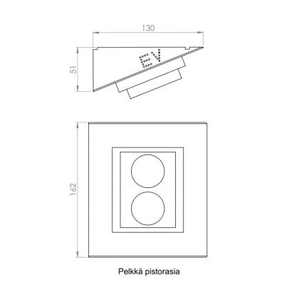 PISTORASIA ELEKTRO-VALO 2-OS SCHUKO VALK KULMA