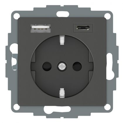 PISTORASIA + USB EXXACT 1-PR + 2XUSB LAT. A+C 3A ANT