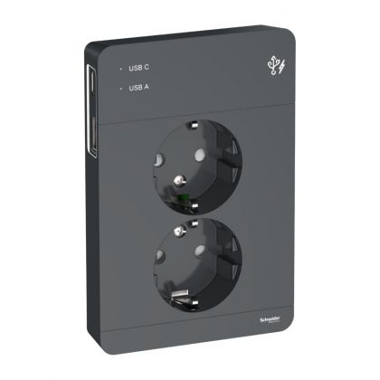 PISTORASIA + USB EXXACT 2-PR + 2X USB LAT. A+C 3A ANT