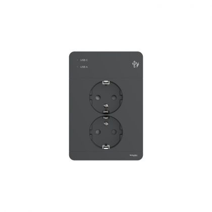 PISTORASIA + USB EXXACT 2-PR + 2X USB LAT. A+C 3A ANT